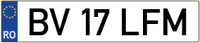 Trailer License Plate